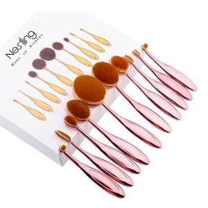 Ammiy 10-piece oval makeup brush set!